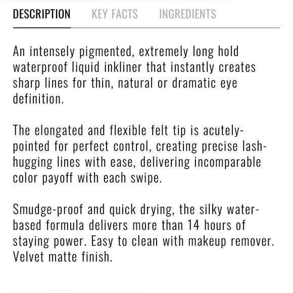 INKLINER LIQUID EYELINER
SILKY-MATTE WATERPROOF LINER - Picture 7 of 9